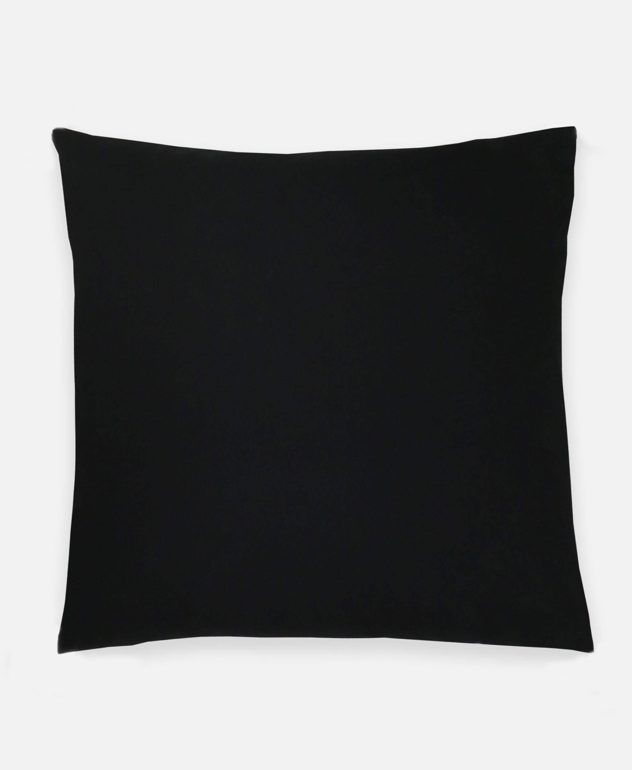black prism throw pillow made from 100% organic cotton