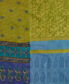 queen kantha quilt in a one-of-a-kind pattern