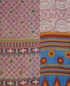 soft queen kantha blanket made from upcycled vintage cotton saris