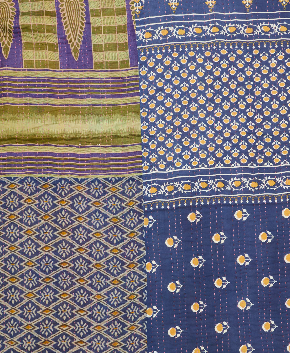 queen kantha quilt bedding