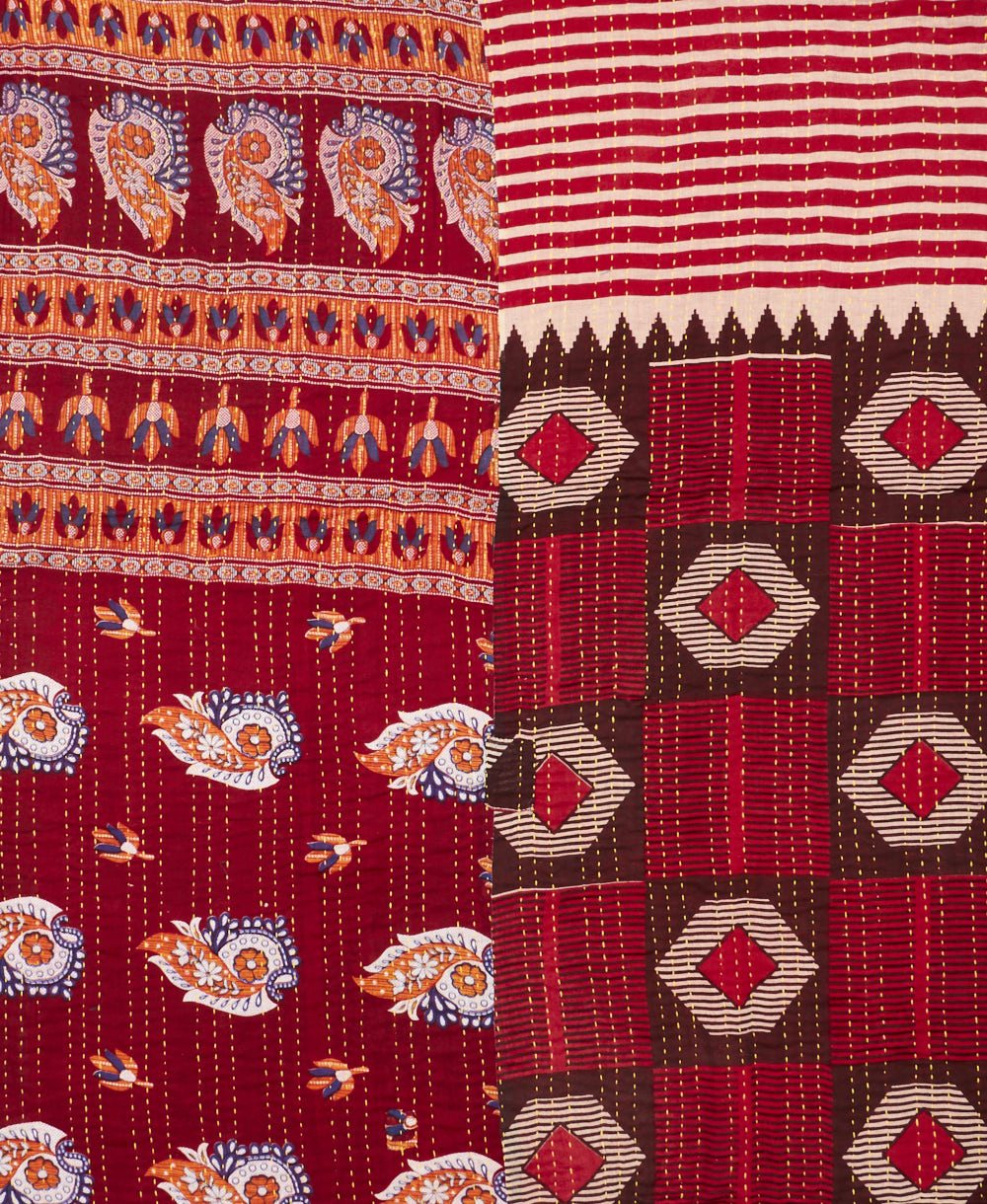 queen kantha quilt bedding