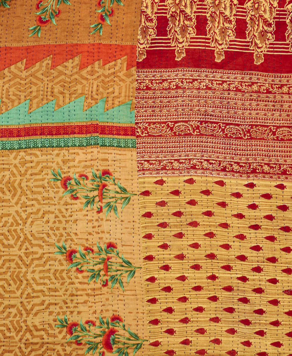 queen kantha quilt bedding