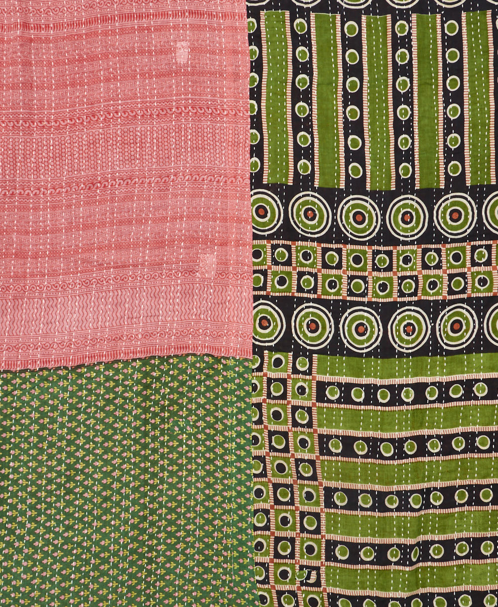 queen kantha quilt bedding