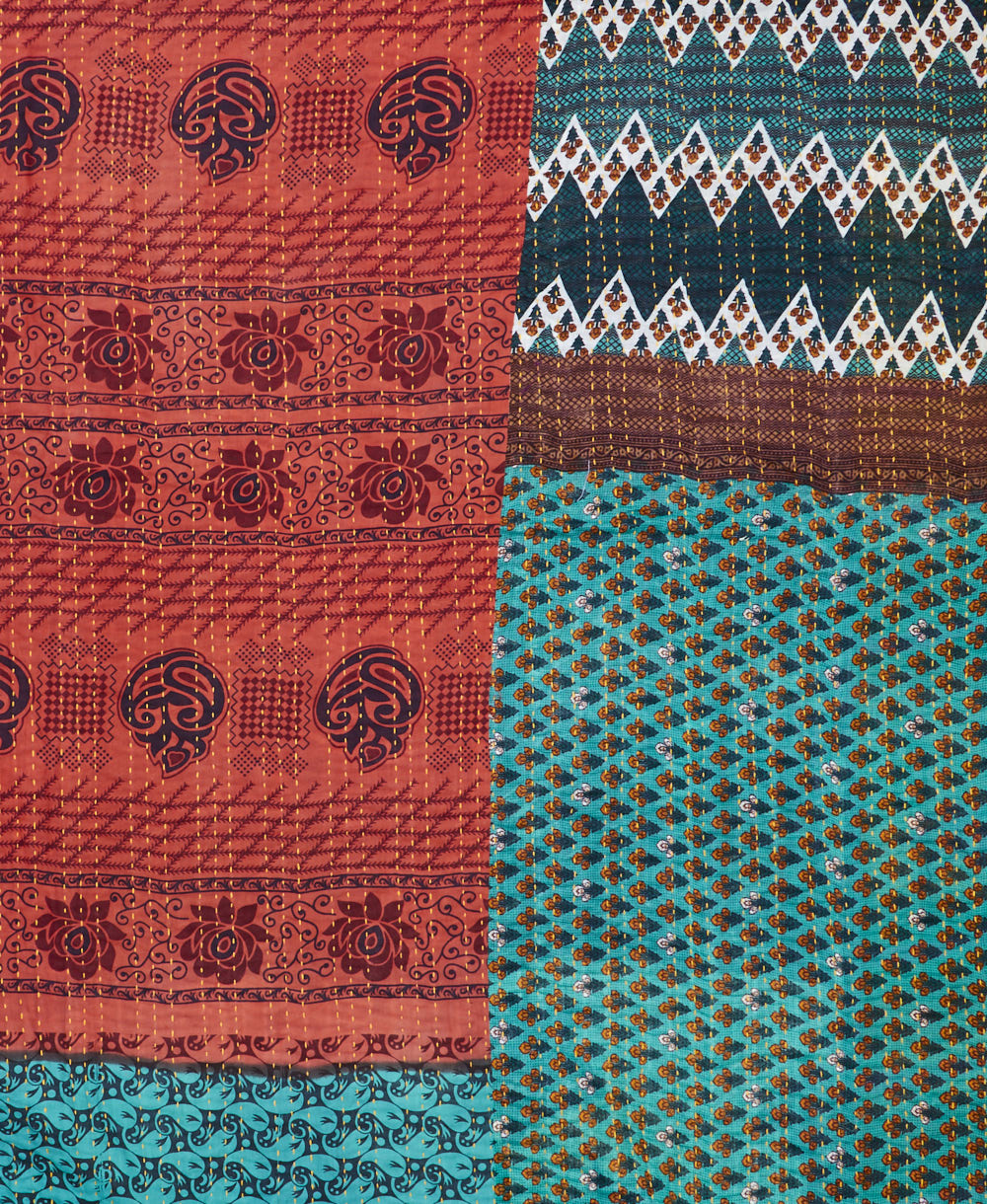 queen kantha quilt bedding