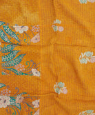 kantha blanket with kantha stitching