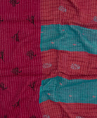 kantha blanket with kantha stitching