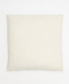 solid back of ivory triangle stitch throw pillow