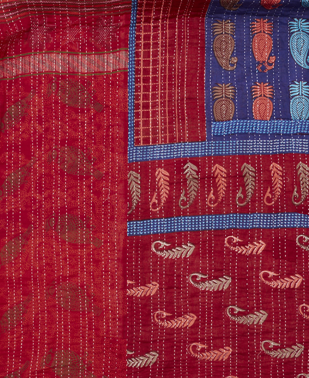 twin kantha quilt bedding