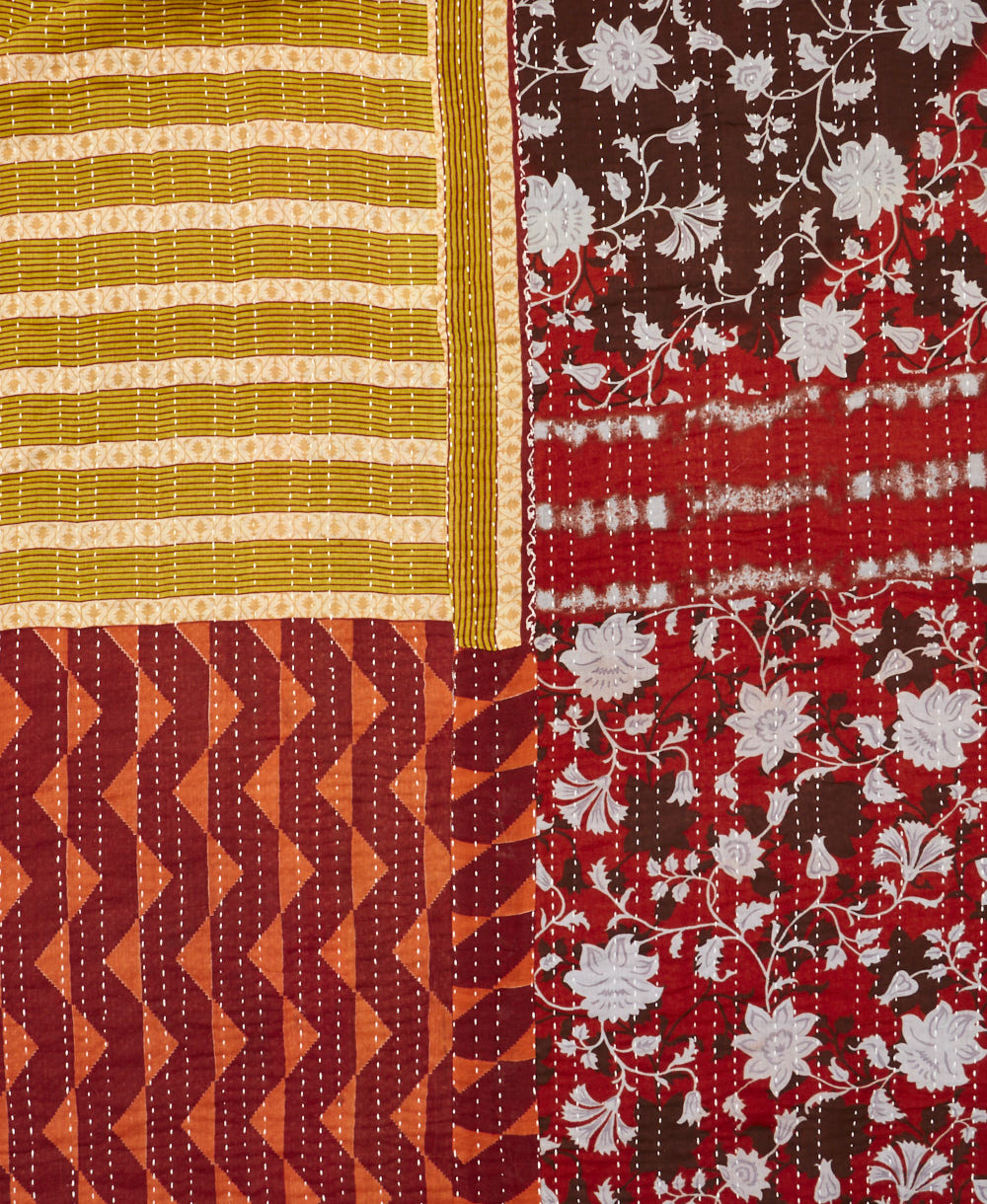 twin kantha quilt bedding