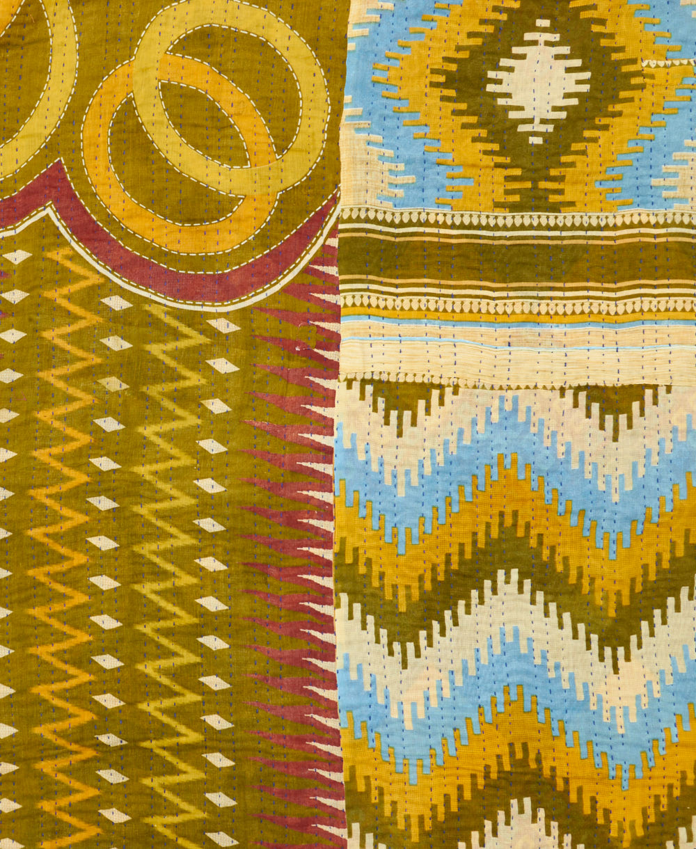 twin kantha quilt bedding