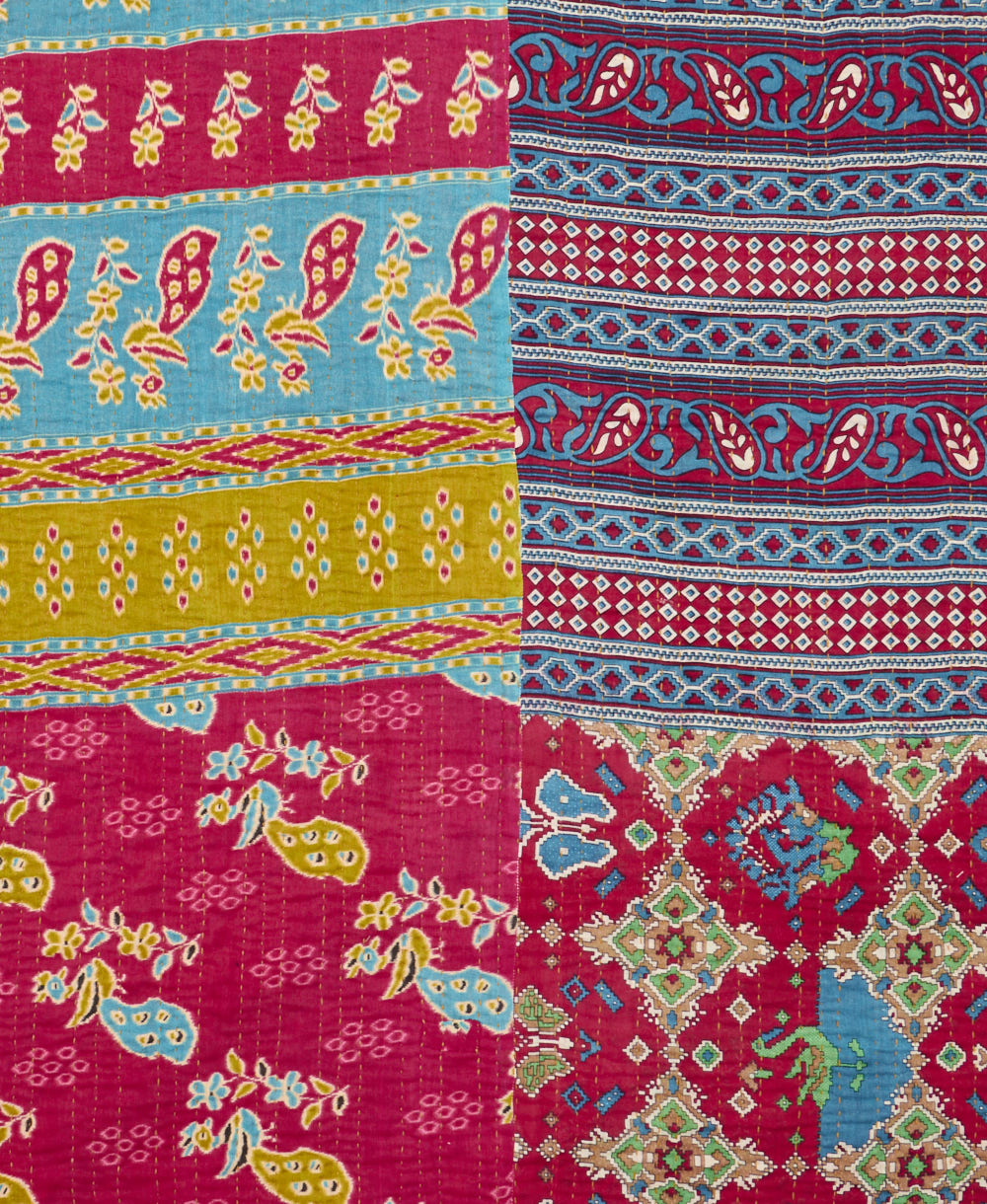 twin kantha quilt bedding