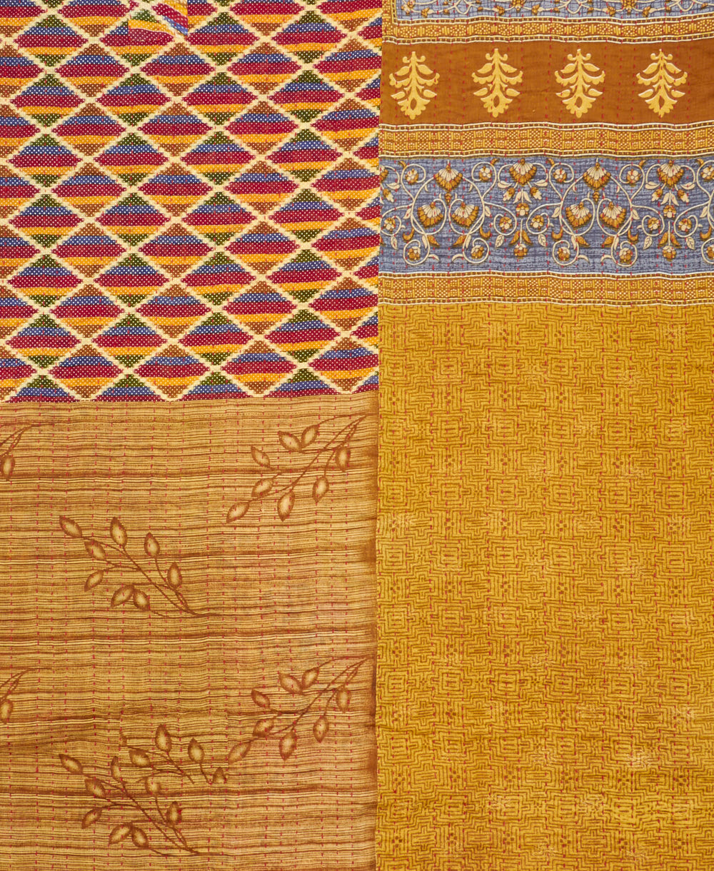 twin kantha quilt bedding