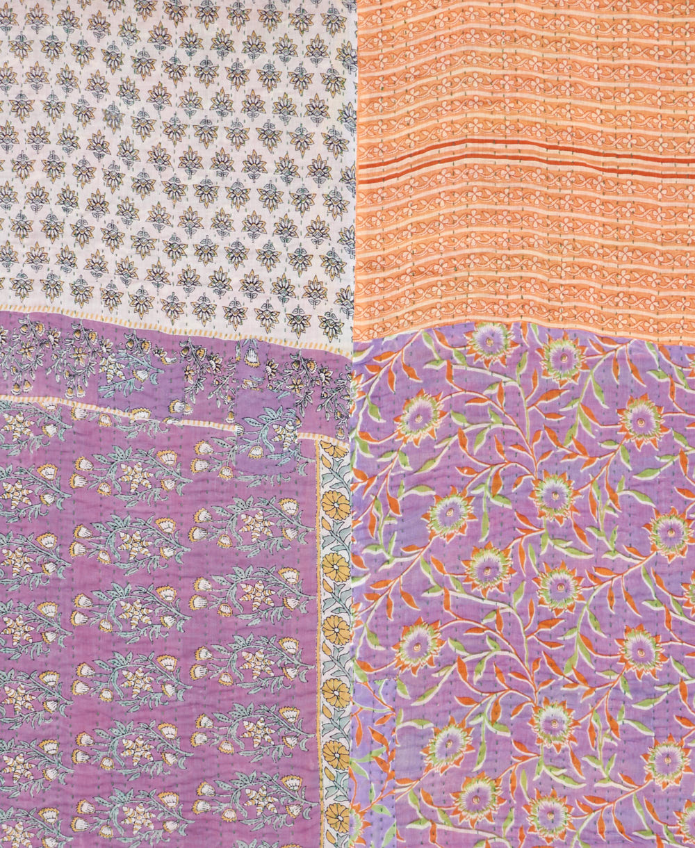 twin kantha quilt bedding