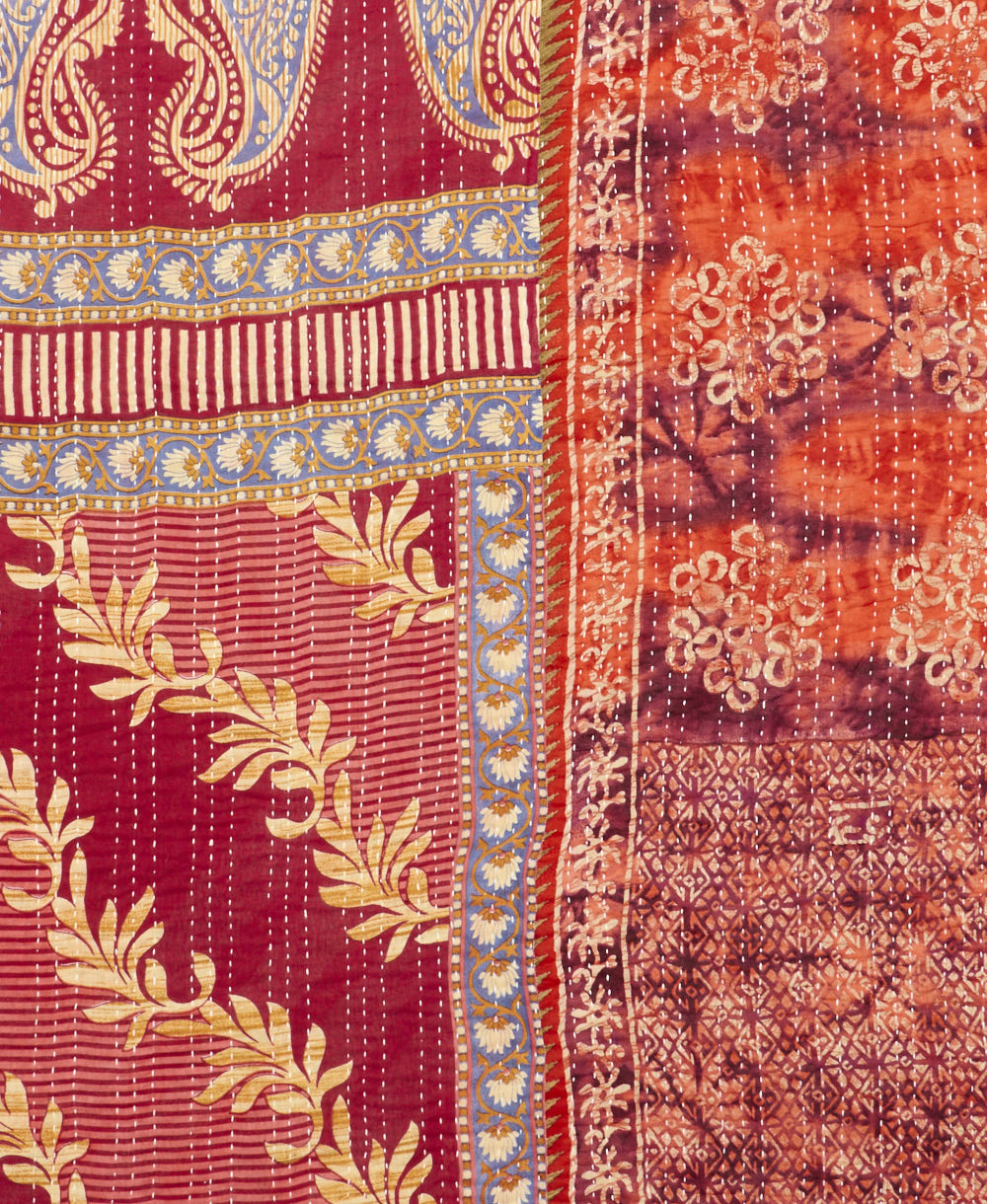 twin kantha quilt bedding