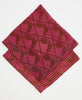 embroidered bandana scarf in a one-of-a-kindpaisley maroon pattern