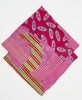 embroidered bandana scarf in a one-of-a-kind bold abstarct pattern