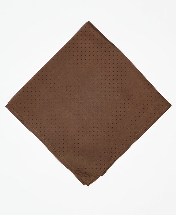 vintage silk scarf featuring a minimal dot  pattern created using sustainably sourced saris