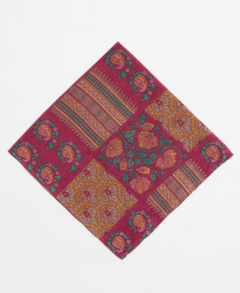 vintage silk scarf created using sustainably sourced saris