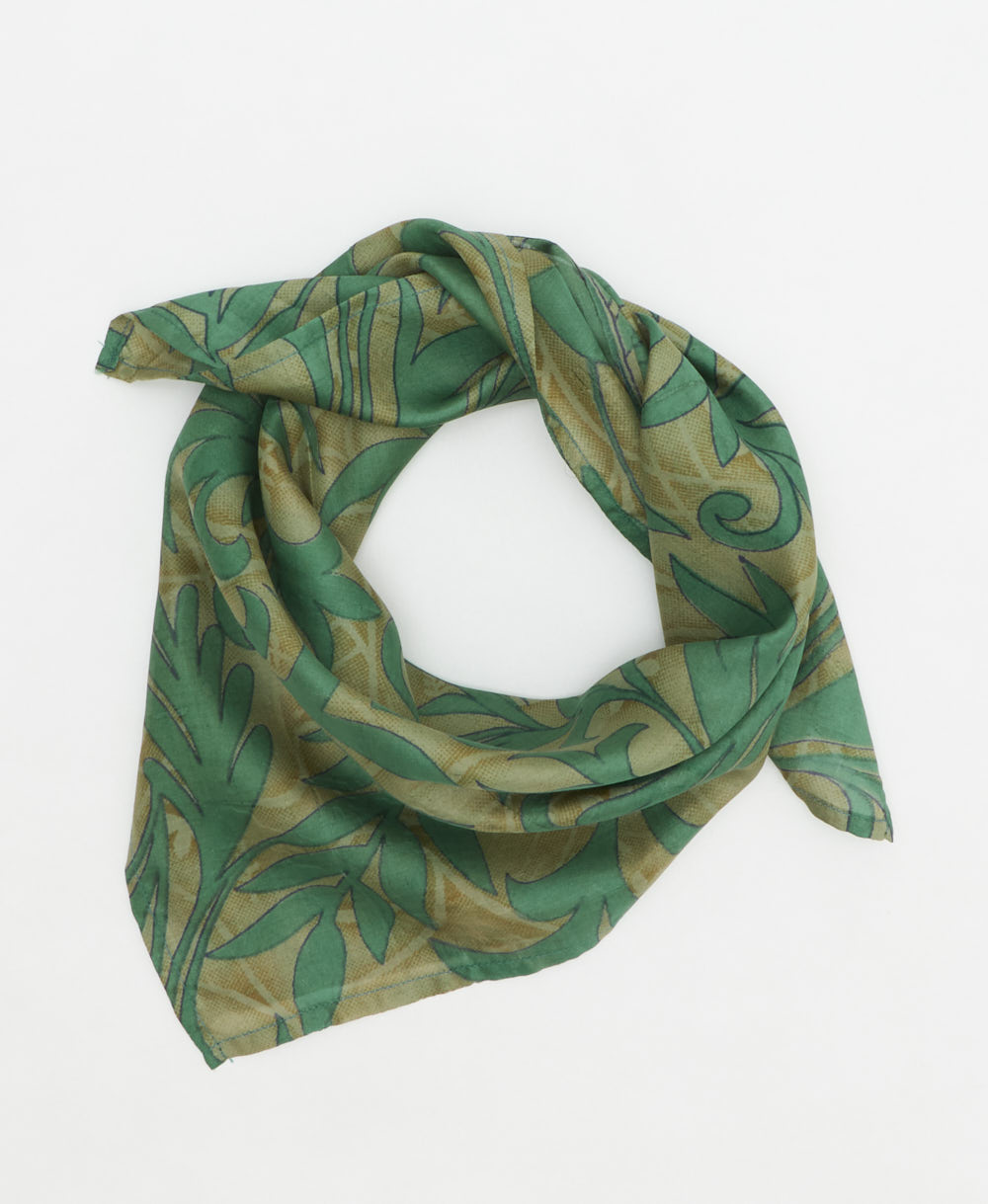 vintage silk scarf handmade from upcycled saris in India by women artisans