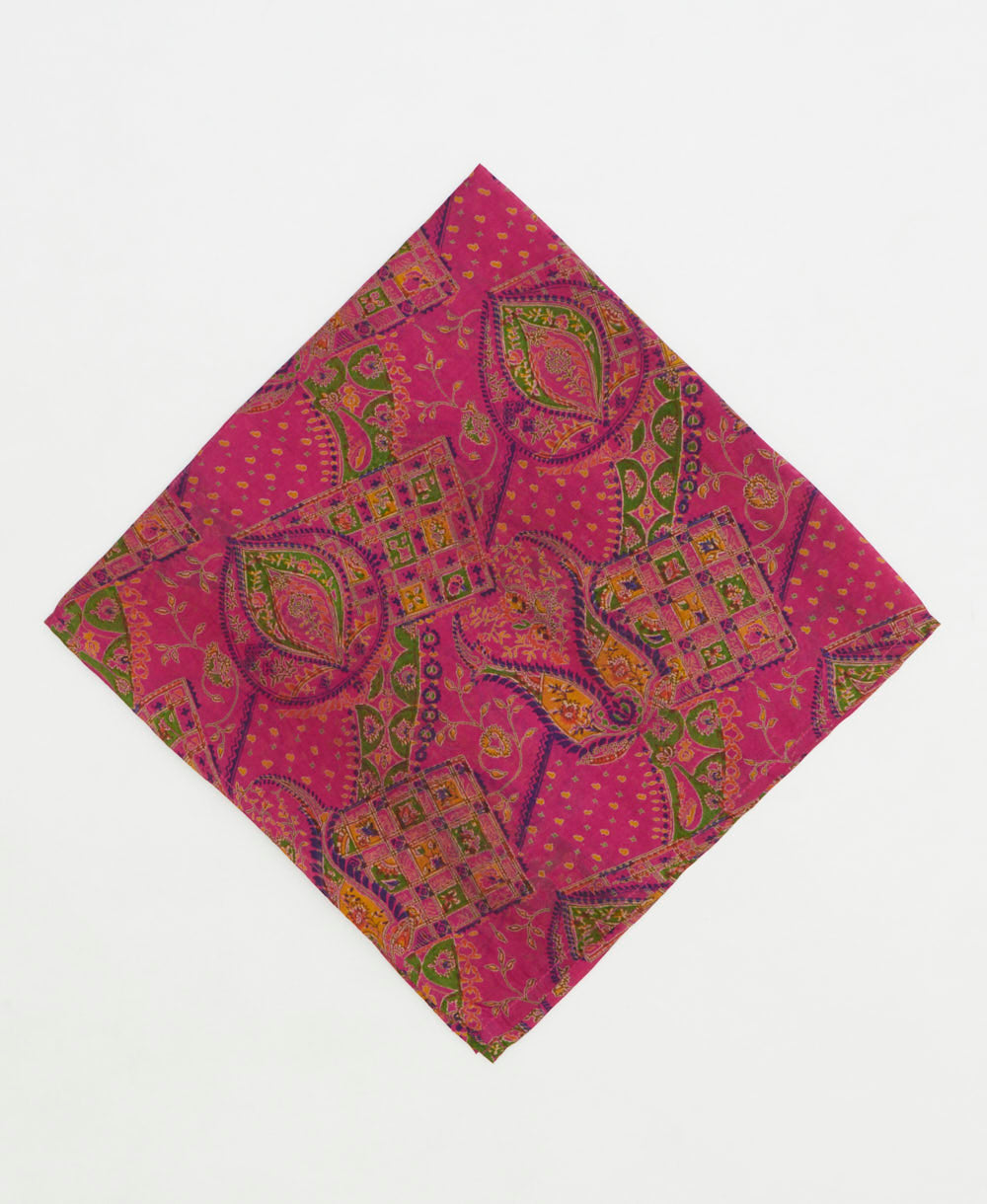 vintage silk scarf created using sustainably sourced saris