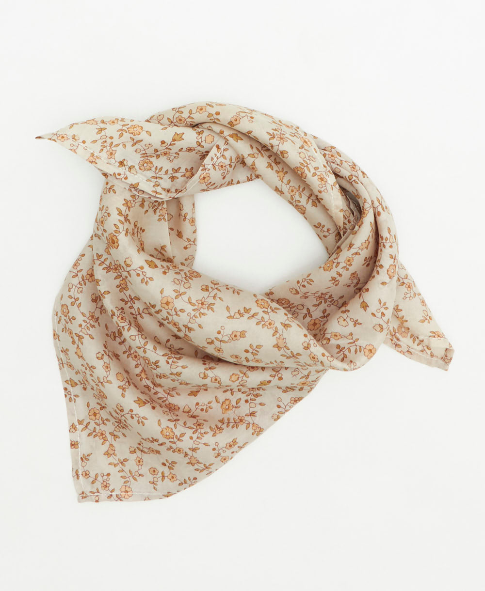 vintage silk scarf handmade from upcycled saris in India by women artisans