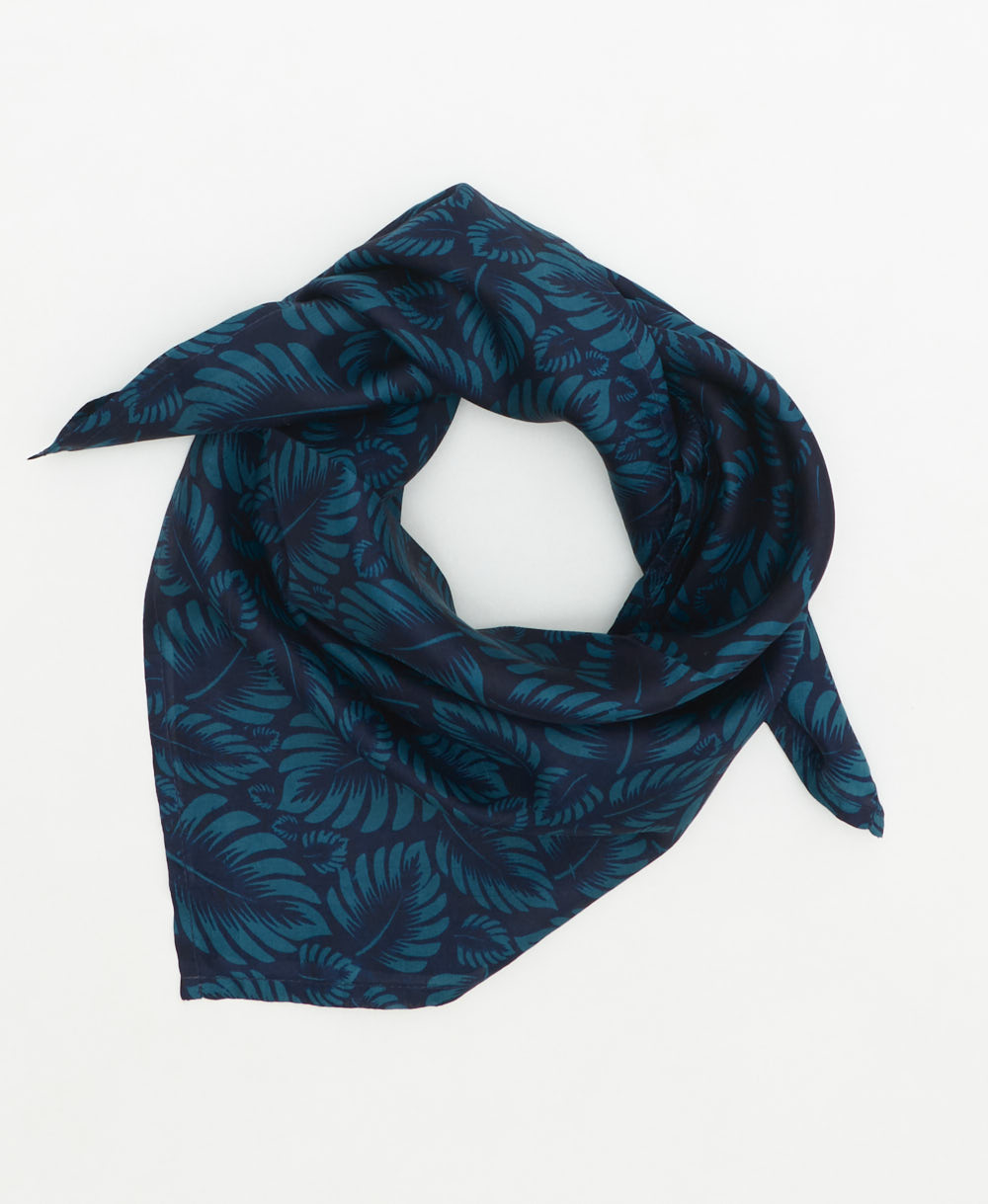 vintage silk scarf handmade from upcycled saris in India by women artisans