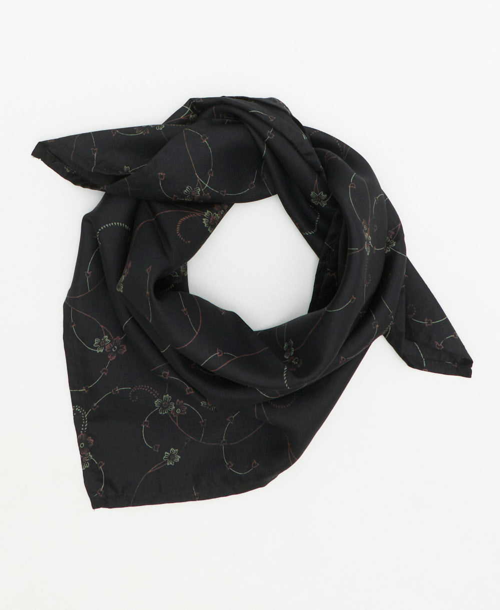 vintage silk scarf handmade from upcycled saris in India by women artisans