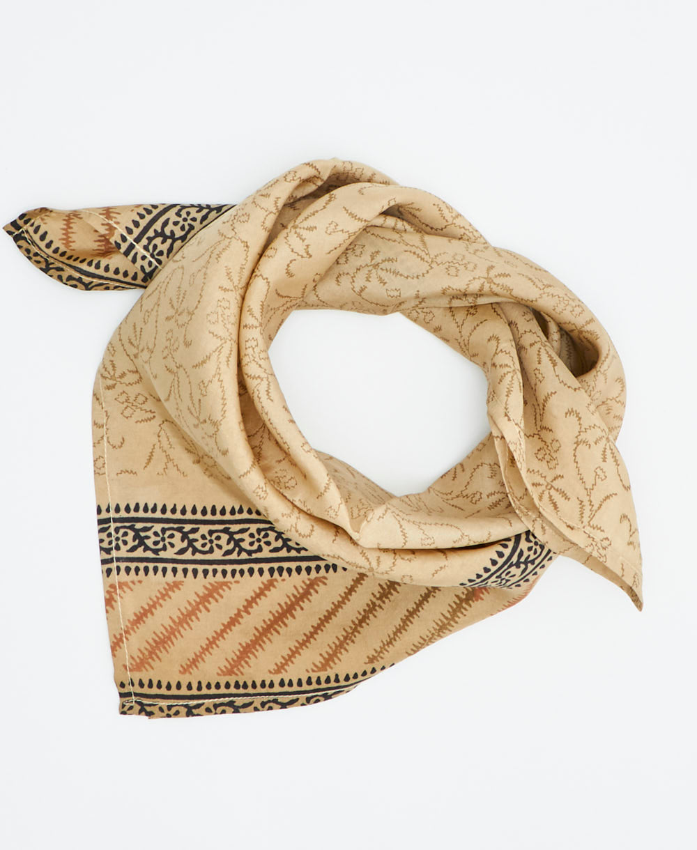 vintage silk scarf handmade from upcycled saris in India by women artisans