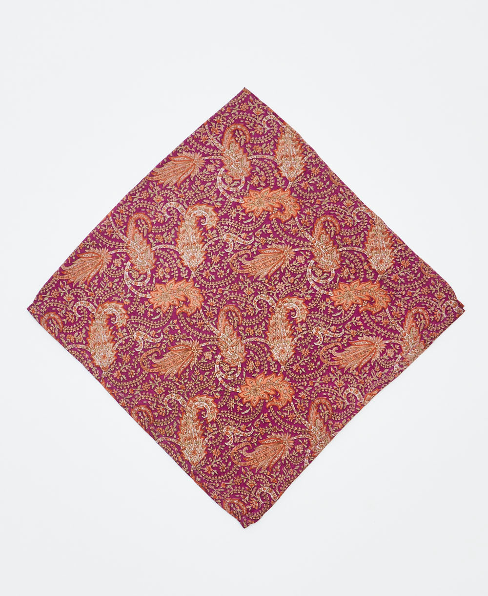 vintage silk scarf created using sustainably sourced saris