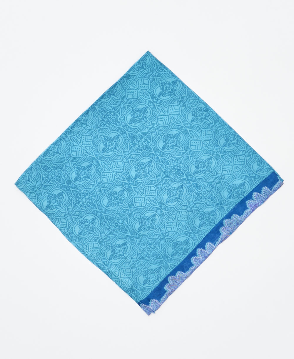 vintage silk bandana created using sustainably sourced saris