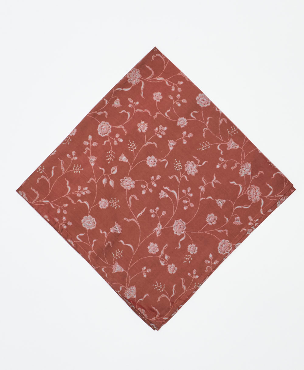 vintage silk bandana created using sustainably sourced saris