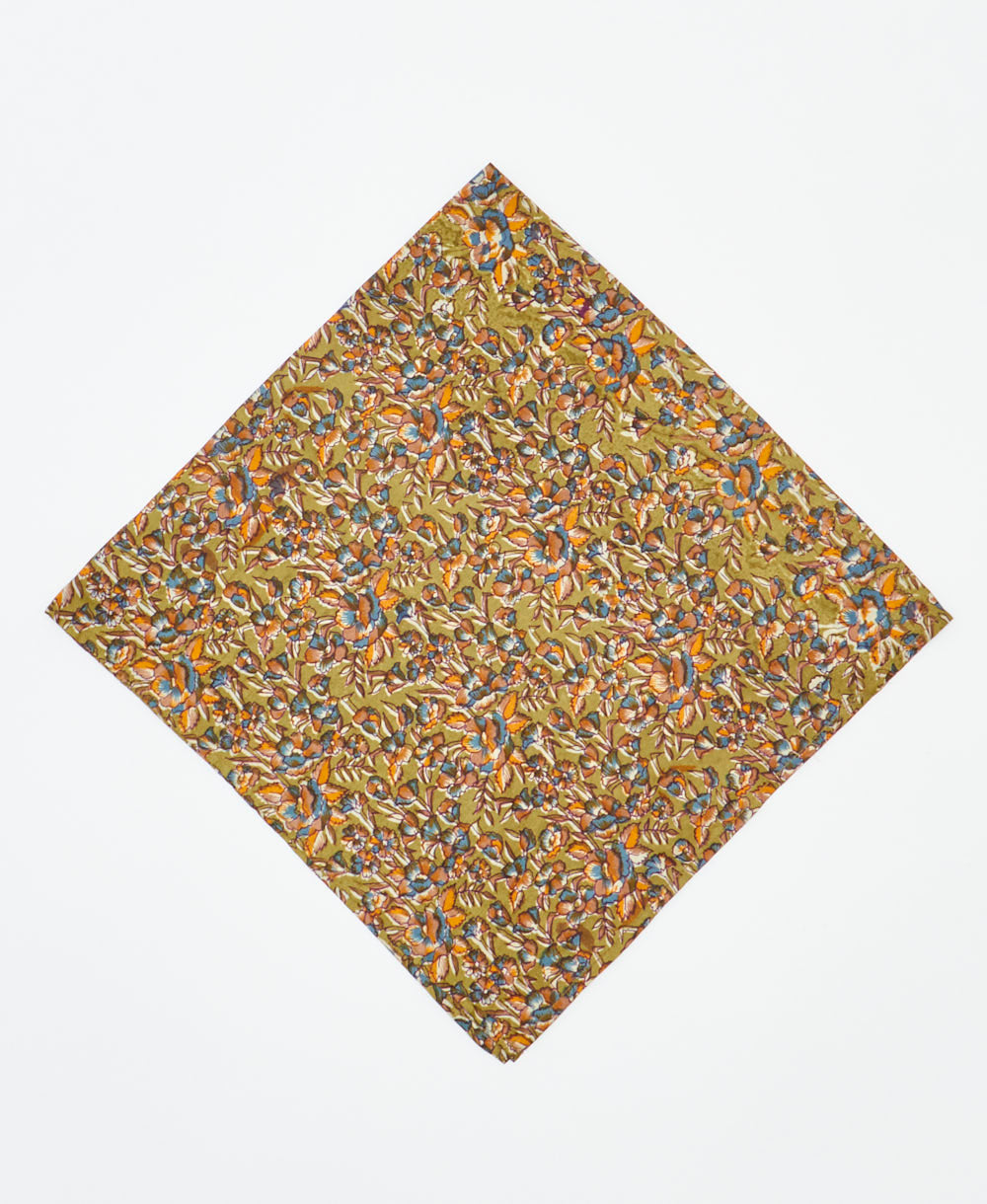 vintage silk bandana created using sustainably sourced saris