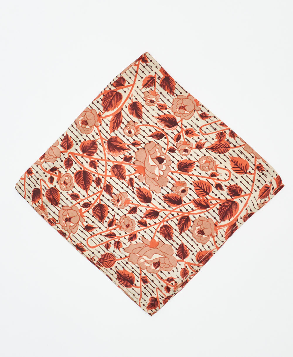 vintage silk bandana created using sustainably sourced saris