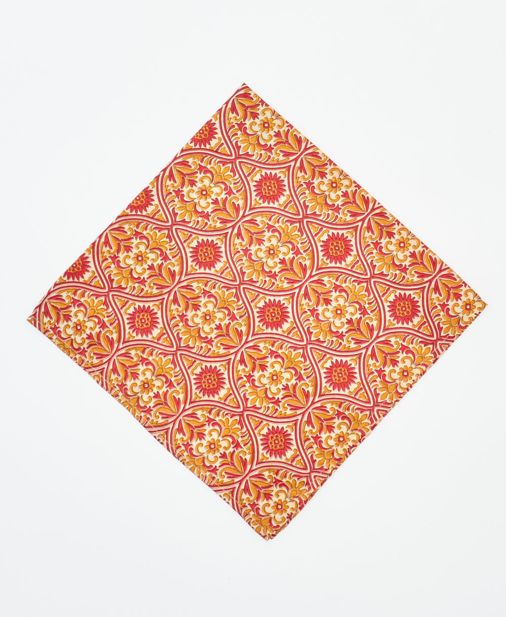 vintage silk bandana created using sustainably sourced saris