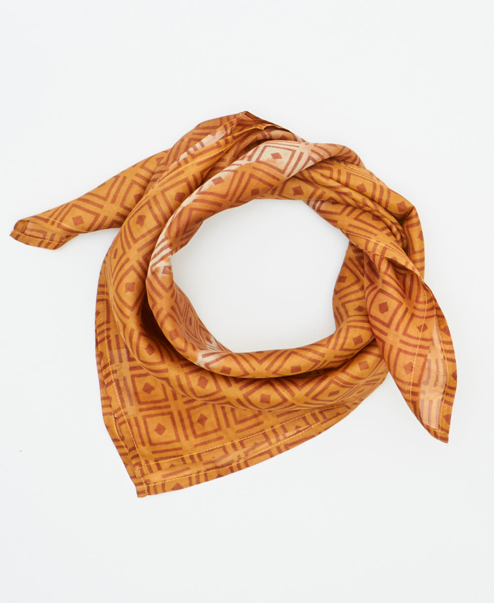 vintage silk scarf handmade from upcycled saris in India by women artisans