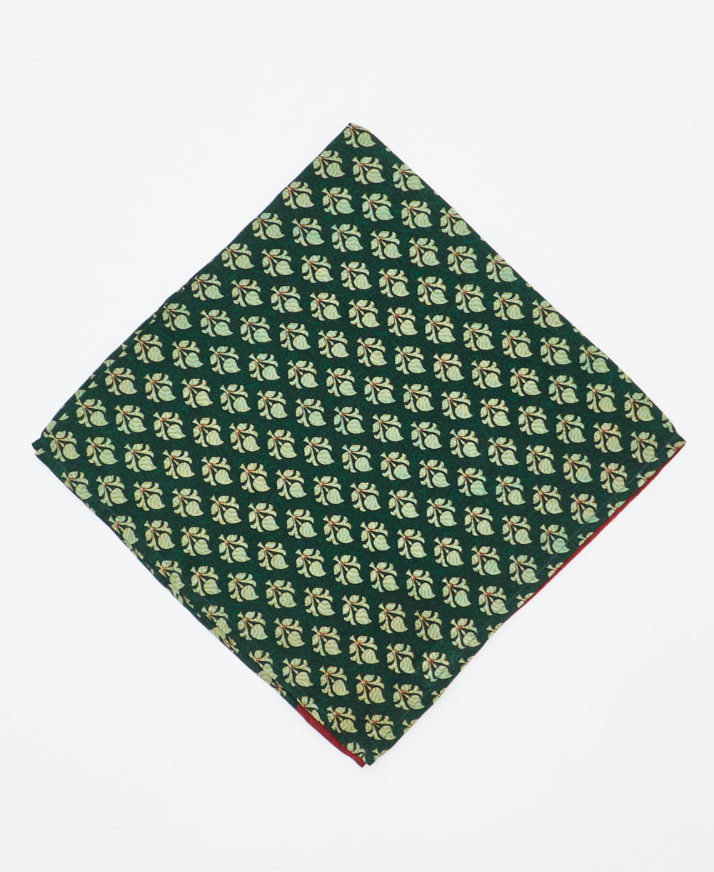 vintage silk bandana created using sustainably sourced saris