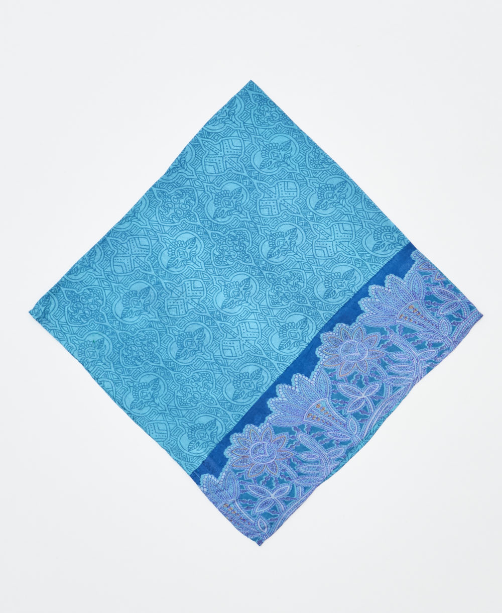 vintage silk bandana created using sustainably sourced saris