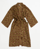 silk robe ethically made using upcycled
vintage silk saris
