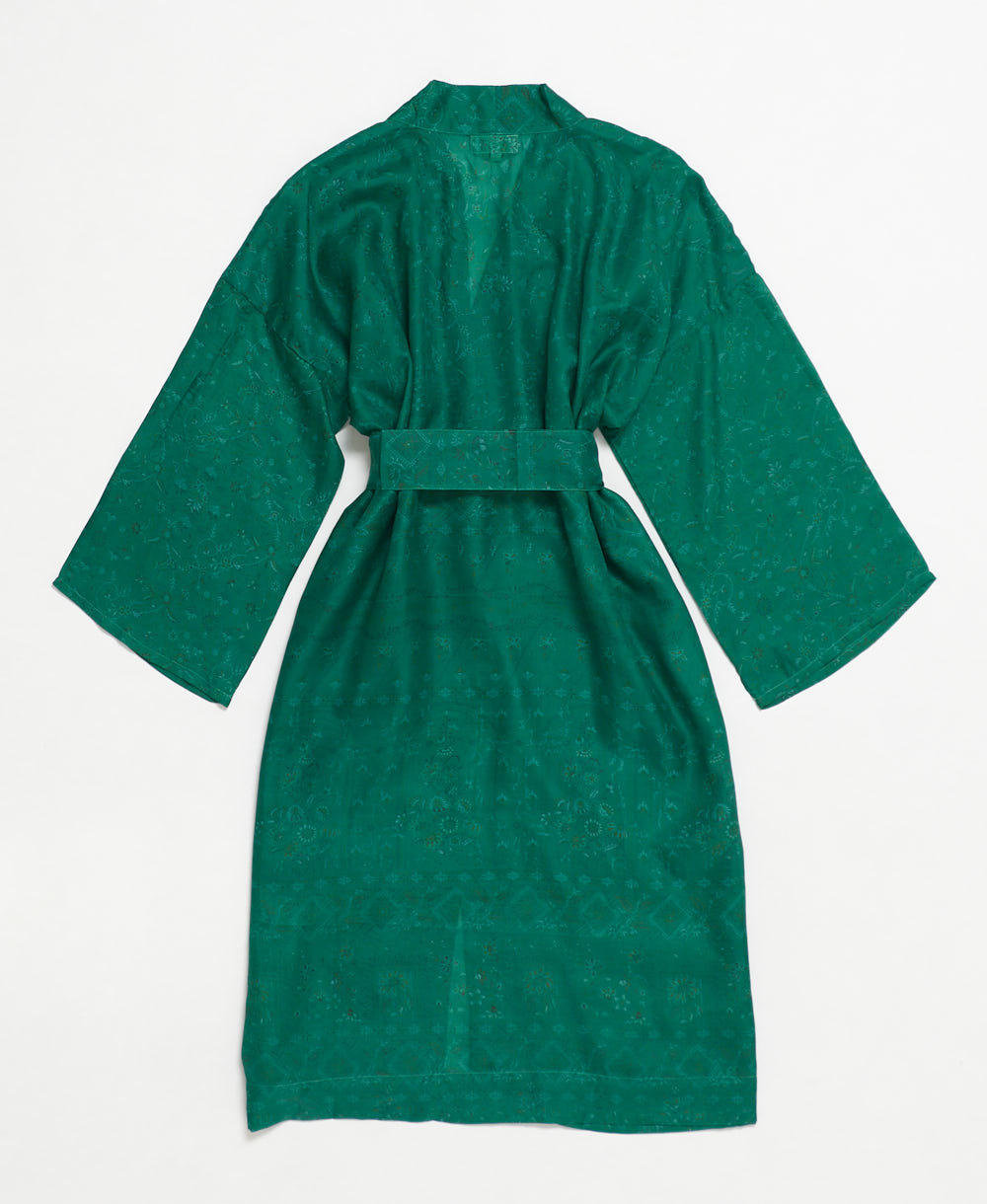 Artisan-made one-of-a-kind vintage silk robe