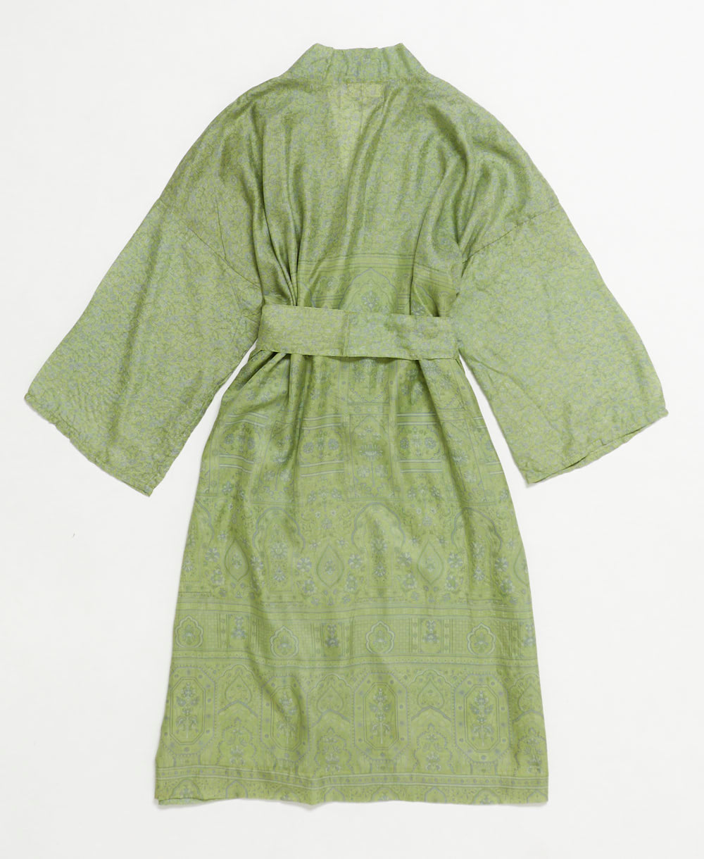 Artisan-made one-of-a-kind vintage silk robe