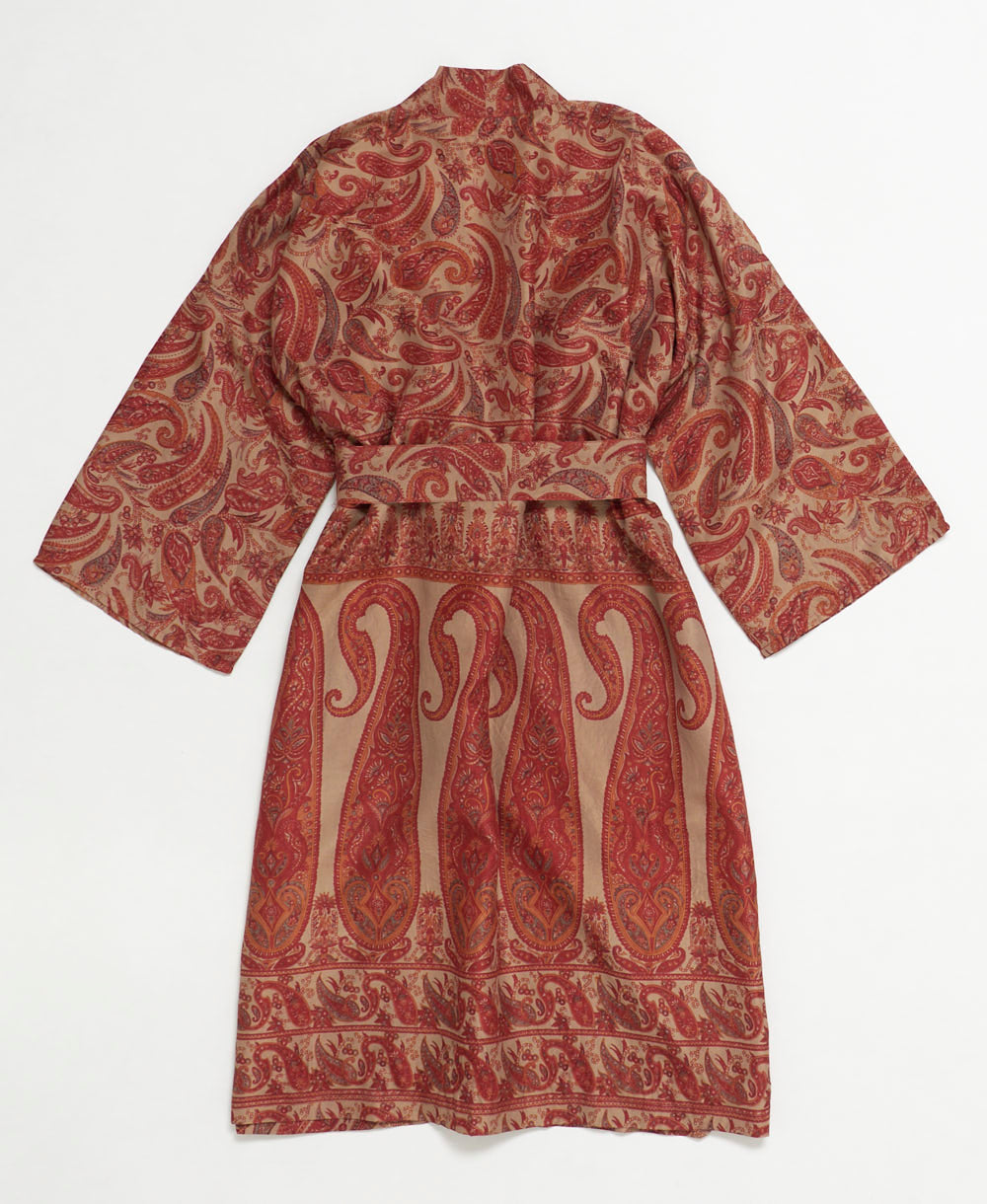 Artisan-made one-of-a-kind vintage silk robe