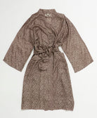 silk robe ethically made using upcycled
vintage silk saris