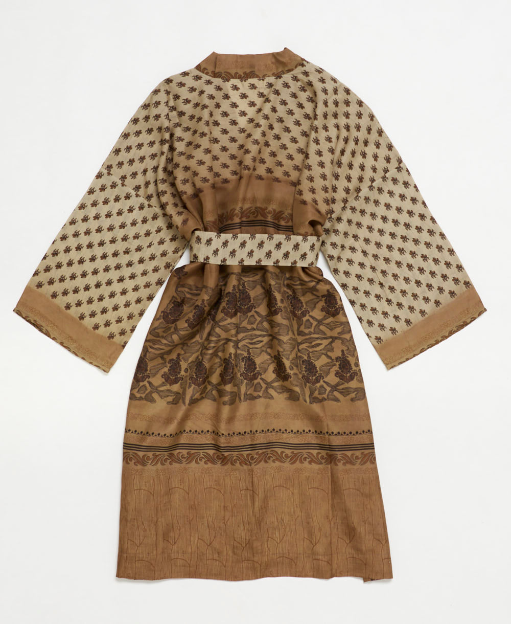 Artisan-made one-of-a-kind vintage silk robe