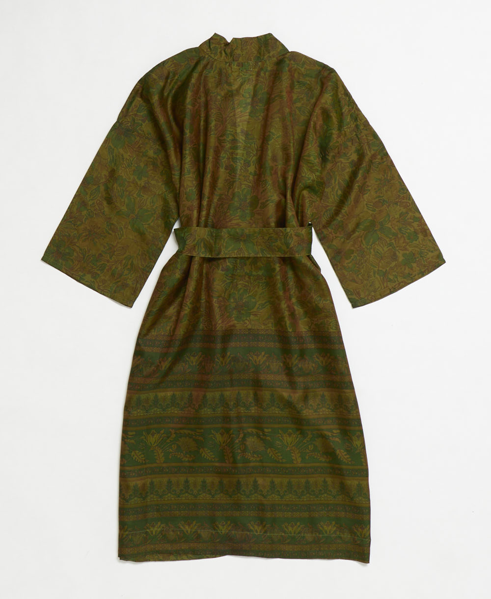 Artisan-made one-of-a-kind vintage silk robe