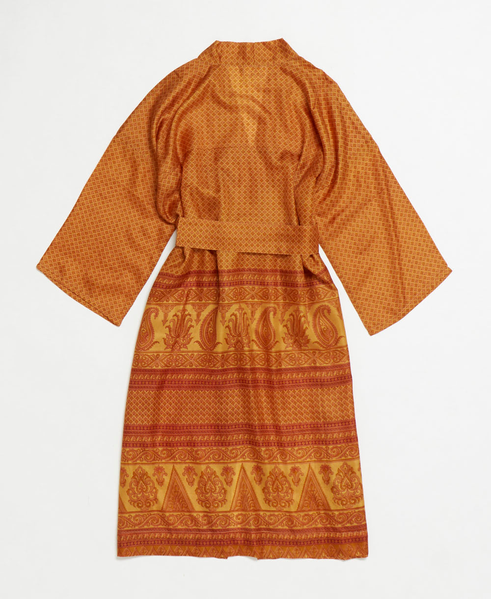 Artisan-made one-of-a-kind vintage silk robe