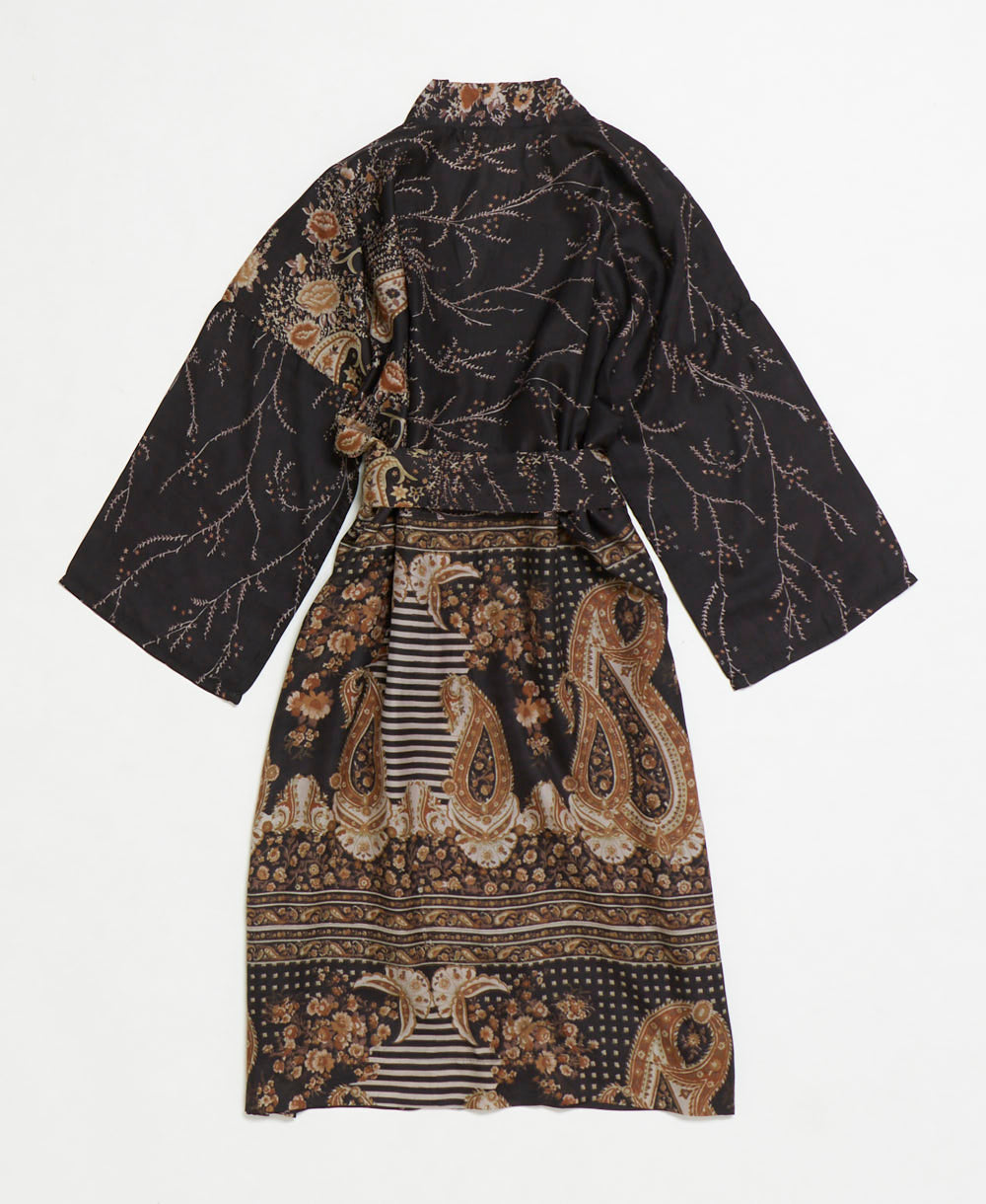 Artisan-made one-of-a-kind vintage silk robe