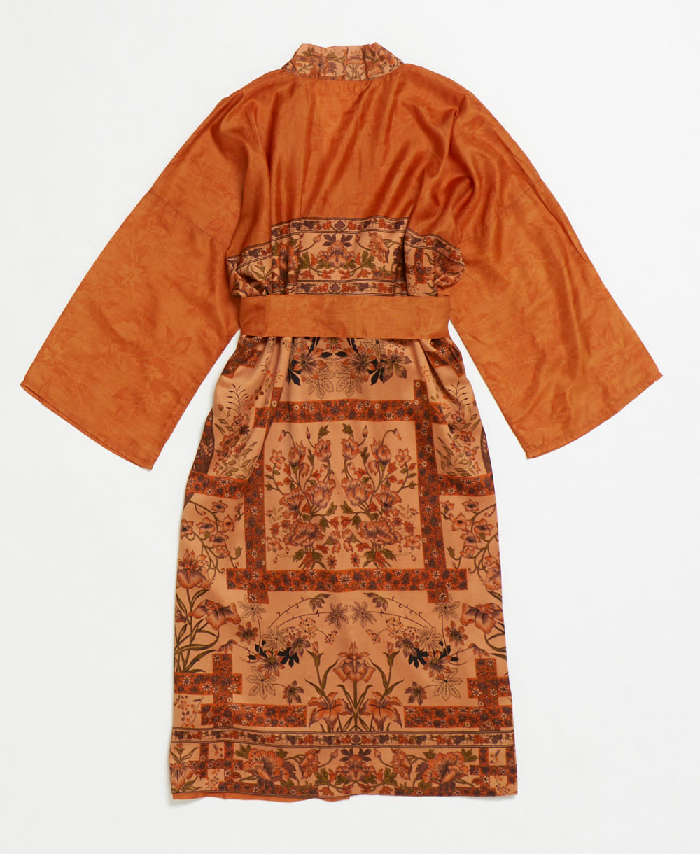 Artisan-made one-of-a-kind vintage silk robe