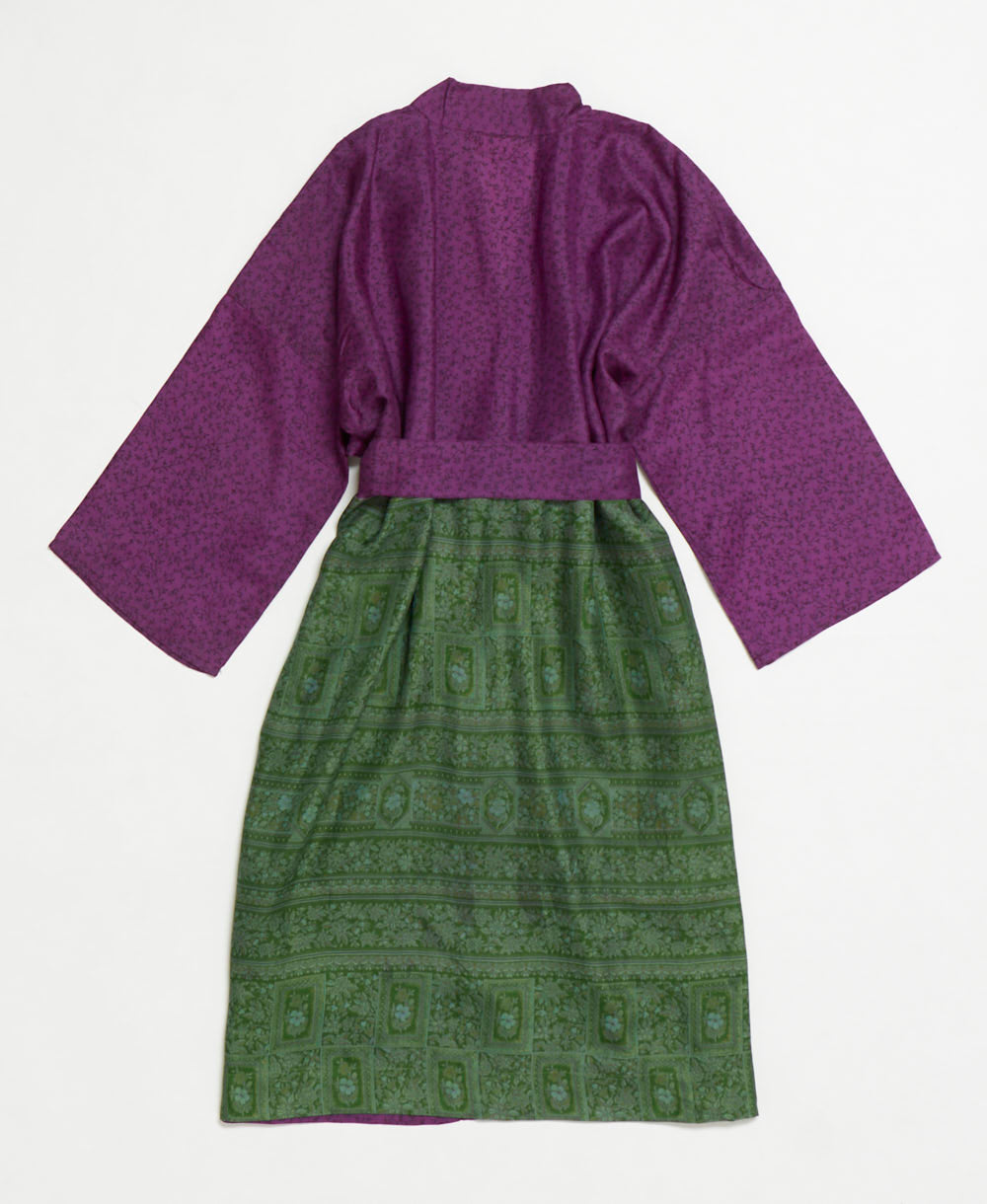 Artisan-made one-of-a-kind vintage silk robe