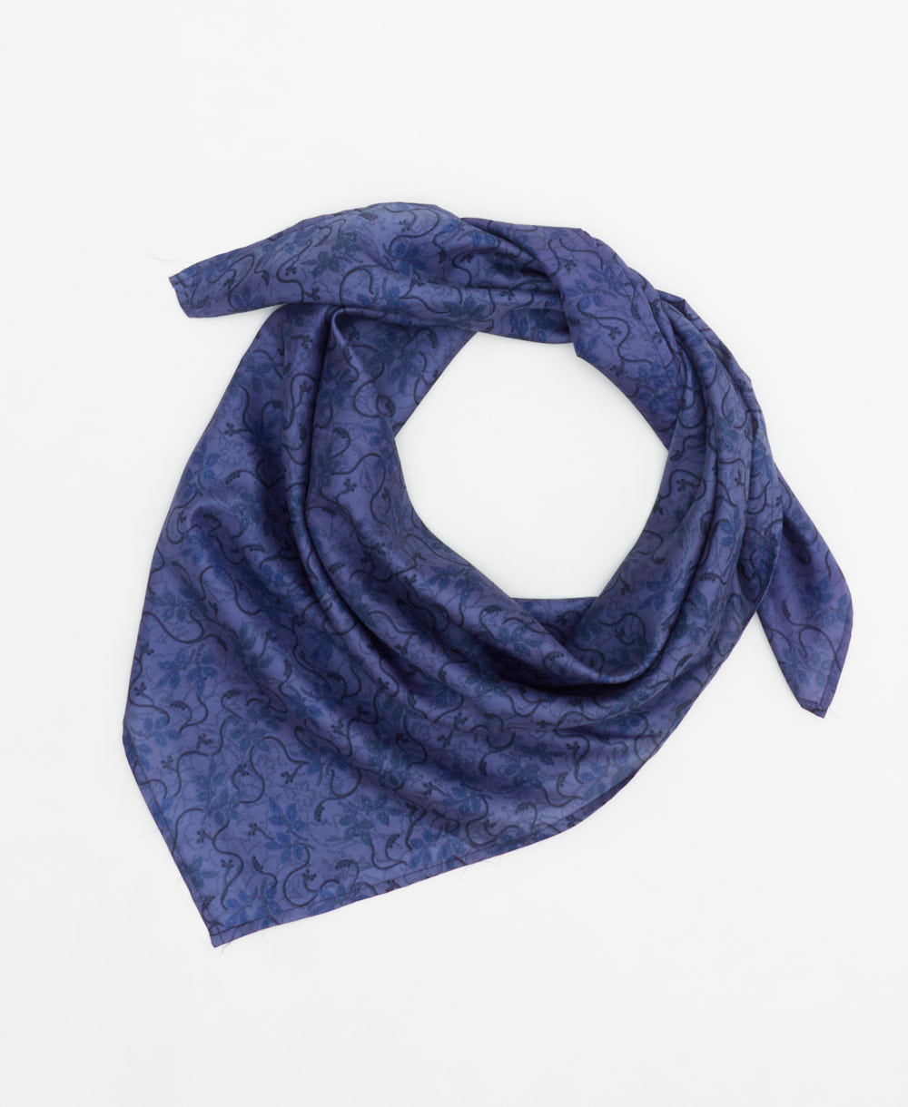 vintage silk square scarf created using sustainably sourced saris