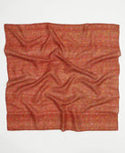 vintage silk square scarf handmade from upcycled saris in India by women artisans